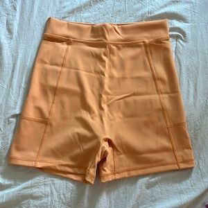 Aerie Offline Orange Bike Shorts